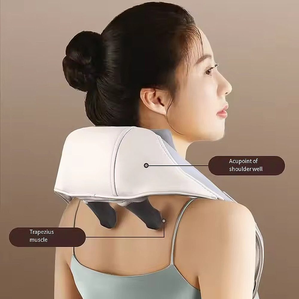 RelaxiPro™ – Masajeador 4D para Cuello y Espalda